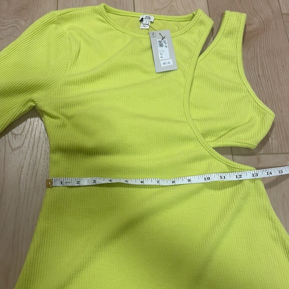 River Island Allie Cutout Rib-Knit Mini Bodycon Dress, UK sz 14 / US sz 10 - Picture 14 of 16